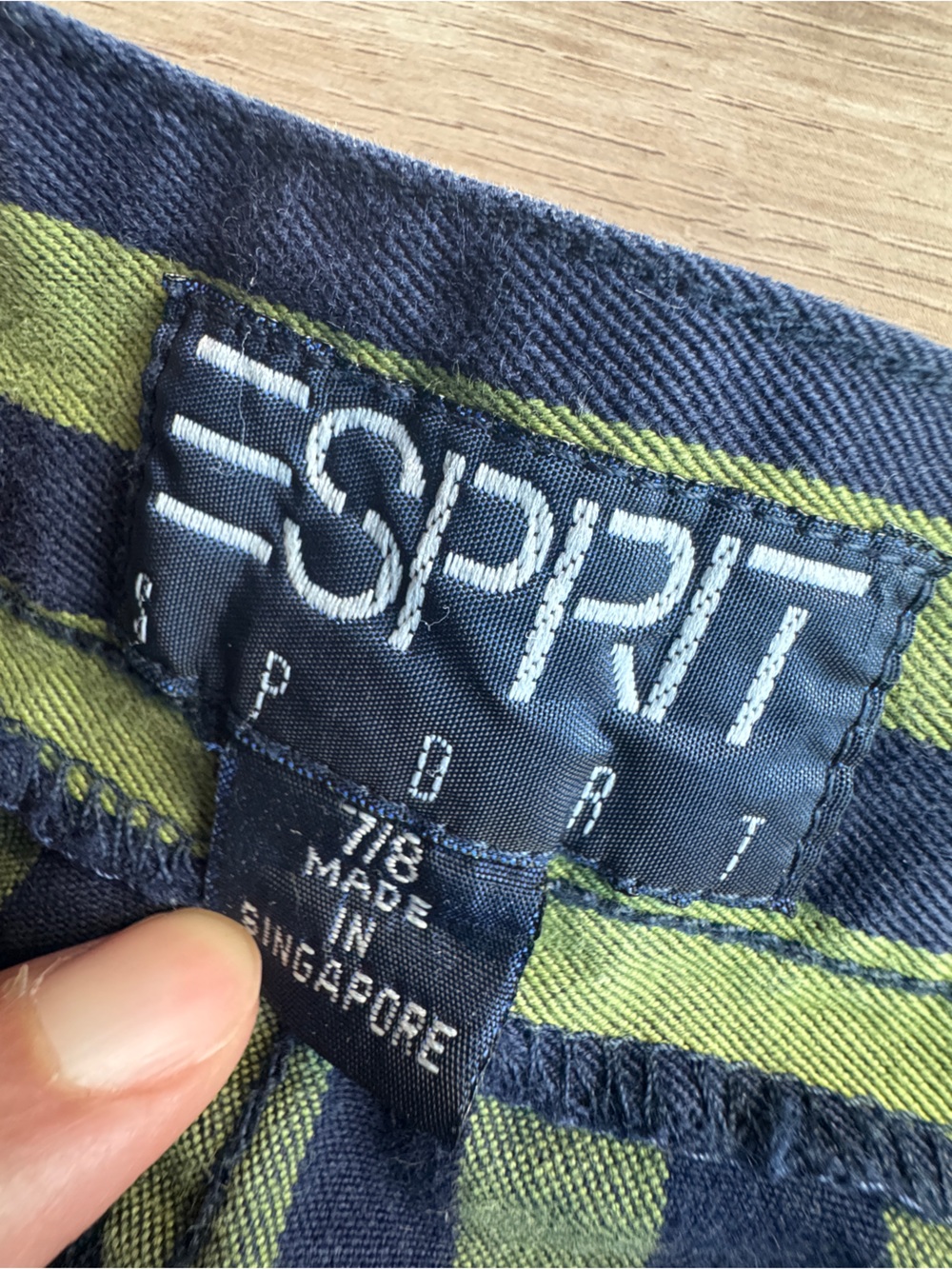 Esprit vintage 80's 90's high waist striped ankle pants size 7/8 - Picture 2 of 9